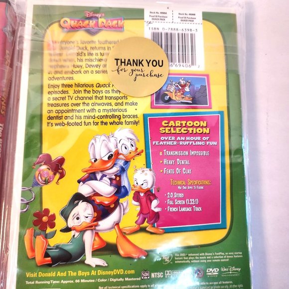 Disney Quack Rack & Looney Tunes Best Of Bugs Bunny DVD Bundle. Create a Bundle! - Picture 5 of 11